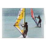 Windsurfing Pair Greeting Card