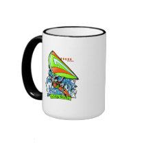 Windsurfing Shark Attack mugs