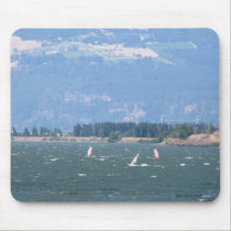Windsurfing the Gorge Mousepad mousepads