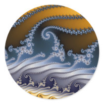 Windswept Fractal Art Sticker