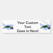 Windswept Root Over Rock Bonsai Bumper Sticker