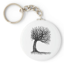 windswept tree of life key chain