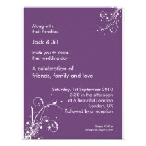 Windwhisp (grape) 4.25x5.25 invitations