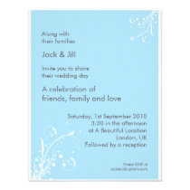 Windwhisp (Light Blue) 4.25x5.25 invitations