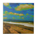 Windy beach tile