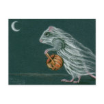 Windy Halloween Ghost Postcard