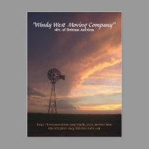 Windy West Moving Company postcards by wksimages Windy West Moving Company postcards