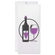 Wine A little/Red Rack Card Template
