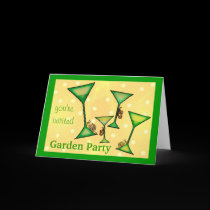 wine and bugs garden party cards