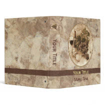 Wine and Cheese 3 Ring Binders