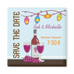 Wine and Cheese Bridal Shower Custom Magnet Favor