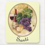 Wine and Cheese Mouse Pad