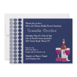 Wine and Cheese Party 5x7 Bridal Shower Invite