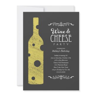 Wine and Cheese Party Invitations