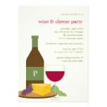 Wine and Cheese Party Invitations invitations