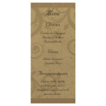 Wine and Cheese Party Menu Rack Cards