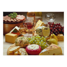 Wine and cheese party personalized announcements