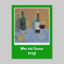 Wine and Cheese Party postcards