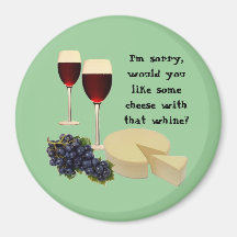 Wine and Cheese Series Refrigerator Magnet