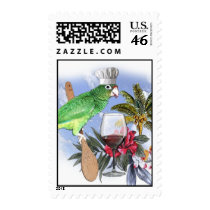 wine and dine parrot postage