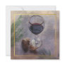 wine and garlic dinner invitation