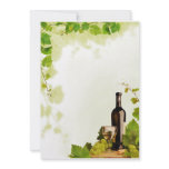 Wine and grapes personalized invitations
