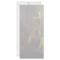 Wine And Grapes Rack Card