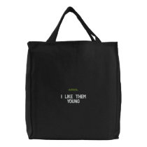 WINE APPAREL embroidered bags by FOODANDWINEGEAR WINE APPAREL embroidered bags