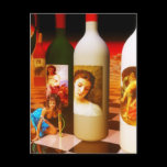 Wine art postcards