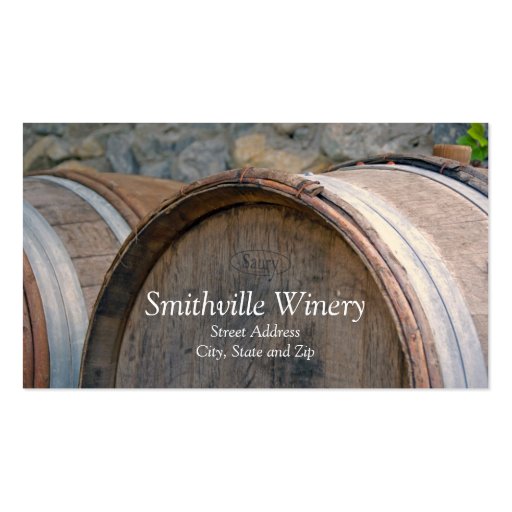 Wine Barrels Business Card