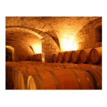 Wine Barrels Postcard