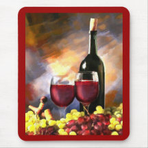 Wine Before and After Mousepad