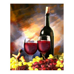 Wine Before and After print
