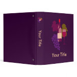 Wine 3 Ring Binders