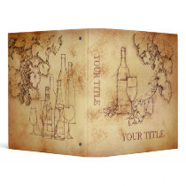 Wine 3 Ring Binder