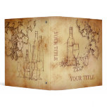 Wine 3 Ring Binder