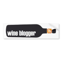 Wine Blogger Sticker bumper stickers