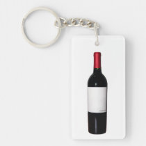 Wine Bottle (Blank Label) Acrylic Keychain key chains