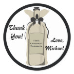 Wine Bottle Gift Label Round Stickers