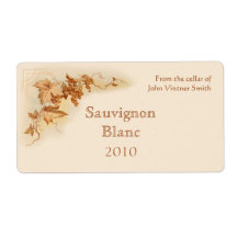 Wine bottle label