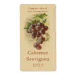 Wine bottle label labels