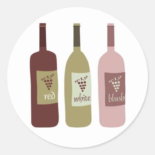 Wine Bottle Labels Classic Round Sticker Zazzle