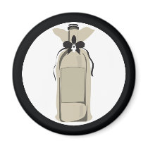 Wine Bottle Magnet by MissNNick Wine Bottle Magnet