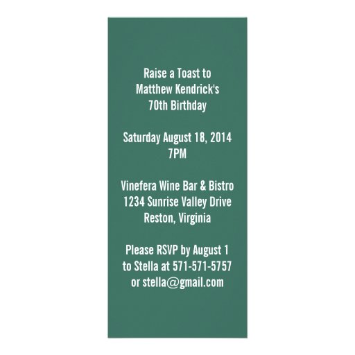 Wine Bottle Party Invitation