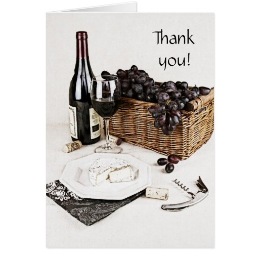 thank you letter wine gift wine bottle wine glass and cheese thank you note greeting thank you letter wine gift wine bottle wine glass and cheese thank you note greeting