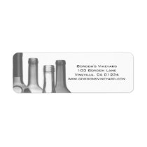 Wine Bottles Address Label Stickers