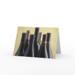 Wine Bottles Greeting Card