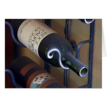 Wine Bottles In A Rack Greeting Card