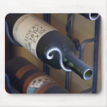 Wine Bottles In A Rack Mouse Mat