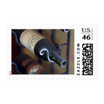 Wine Bottles In A Rack Postage
